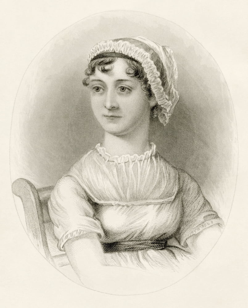 Jane Austen 1775 To 1817 English Novelist Canvas Art - Ken Welsh Design Pics (13 x 16)