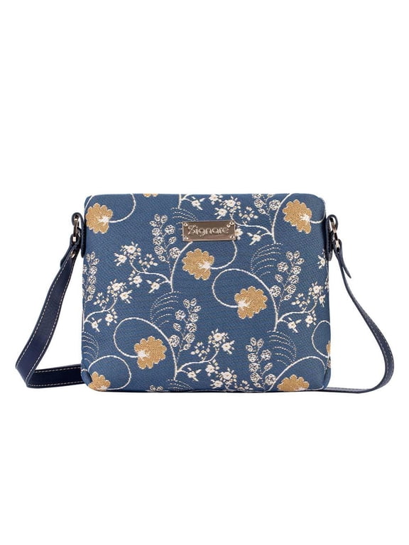 Jane Austen Blue Cross Body Bag Purse Handbag