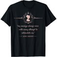 thumbnail image 1 of Jane Austen - My Courage Always Rises - Literary Book Club T-Shirt Size S-5XL, 1 of 5