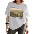 thumbnail image 1 of Jane Austen Pride And Prejudice Pemberley House Graphic Tees T-shirt Classic Book Lover Short Sleeve Round Neck White S-5XL, 1 of 4