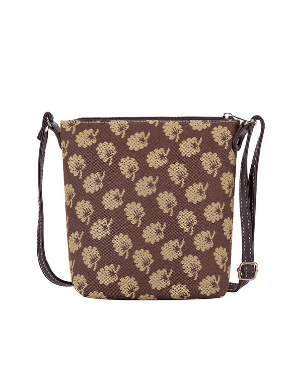 Jane Austen Oak Brown Crossbody Sling Bag