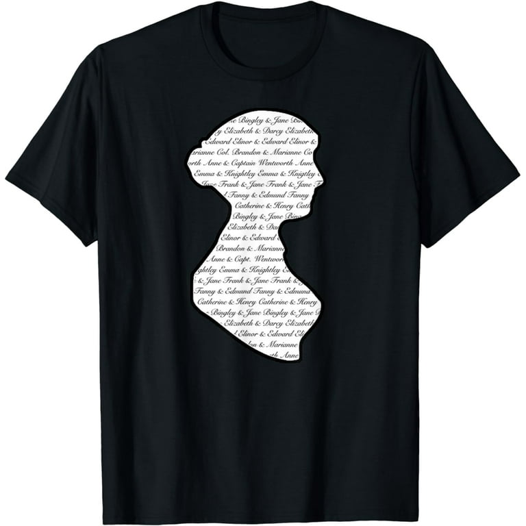 Jane Austen T-Shirt Vintage Quote Literary Book Club Fans Jane Austen T-Shirt Vintage Quote Literary Book Club Fans
