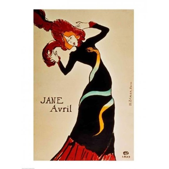 Jane Avril Poster Print by Henri de Toulouse-Lautrec