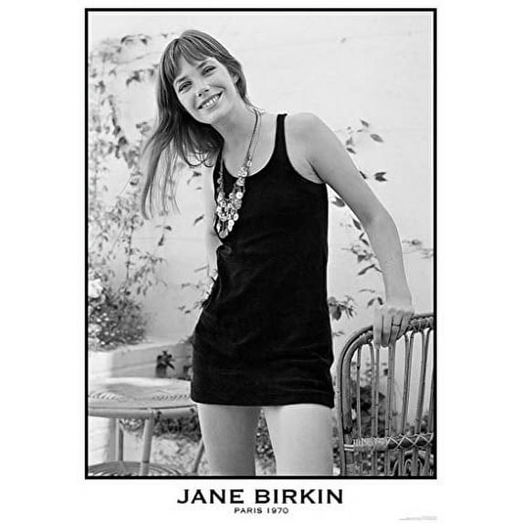 Jane Birkin Paris 1970 Music Poster 23.5x33 inch