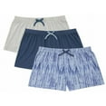 thumbnail image 1 of Jane & Bleecker Womens 3 Pack Sleep Short (Tie Dye Blue, Large), 1 of 2