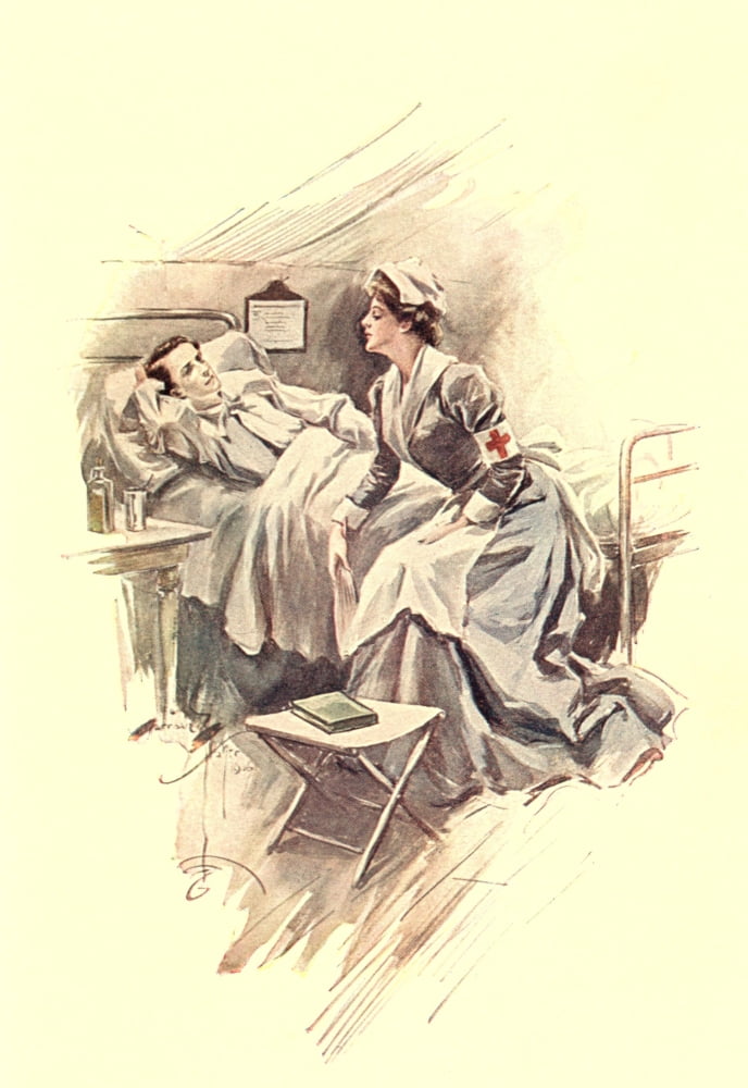 Jane Cable 1906 Nurse Canvas Art - Harrison Fisher (24 x 36)