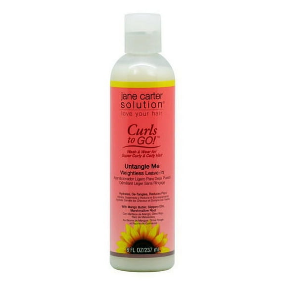 Jane Carter Curls to Go Untangle Meeightless Leave-In, 8 oz, 2 Pack