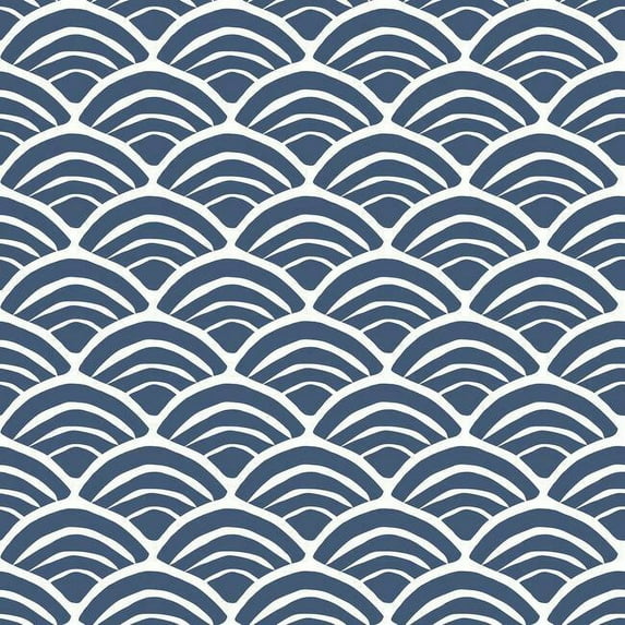 Jane Dixon Coastal Scallop Peel & Stick Wallpaper