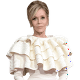 thumbnail image 1 of Jane Fonda (White Dress) Half Body Buddy Cutout, 1 of 5