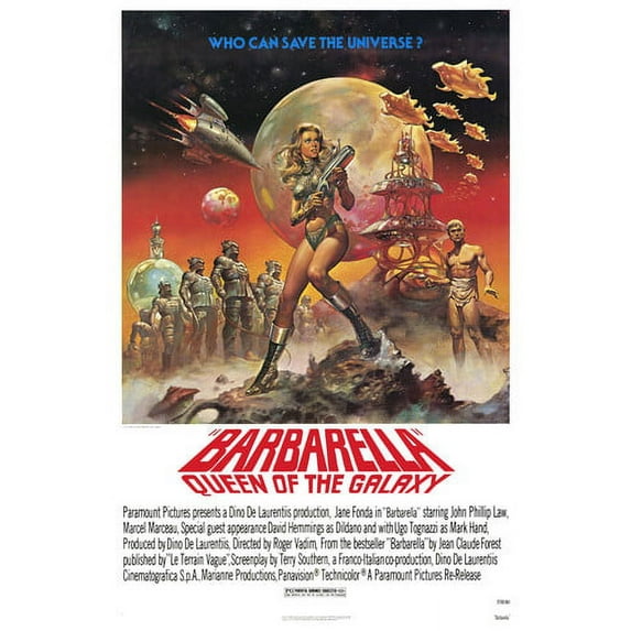 Jane Fonda and John Phillip Law in Barbarella 24x36 Poster