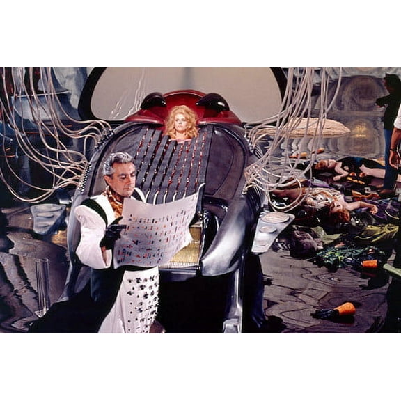 Jane Fonda as Barbarella With Milo O'shea in Barbarella 24x36 Poster