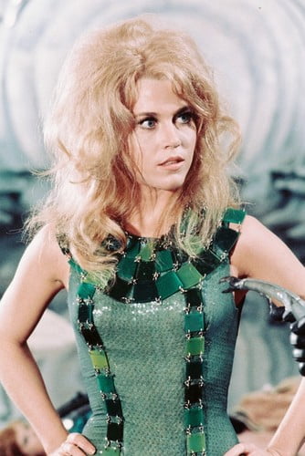 barbarella green dress Jane Fonda as in Barbarella 24x36 Poster Hands on Hips Outfit jane fonda barbarella outfits