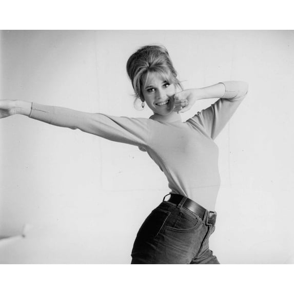 Jane Fonda dancing Photo Print (10 x 8)