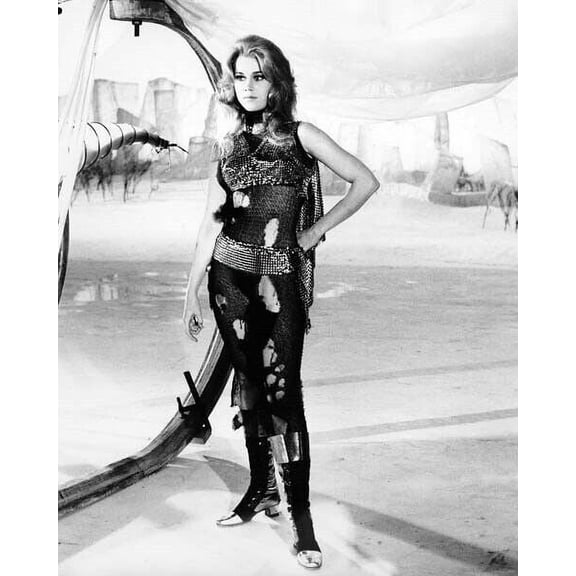 Jane Fonda full length pose on alien planet surface Barbarella 4x6 photo Poster