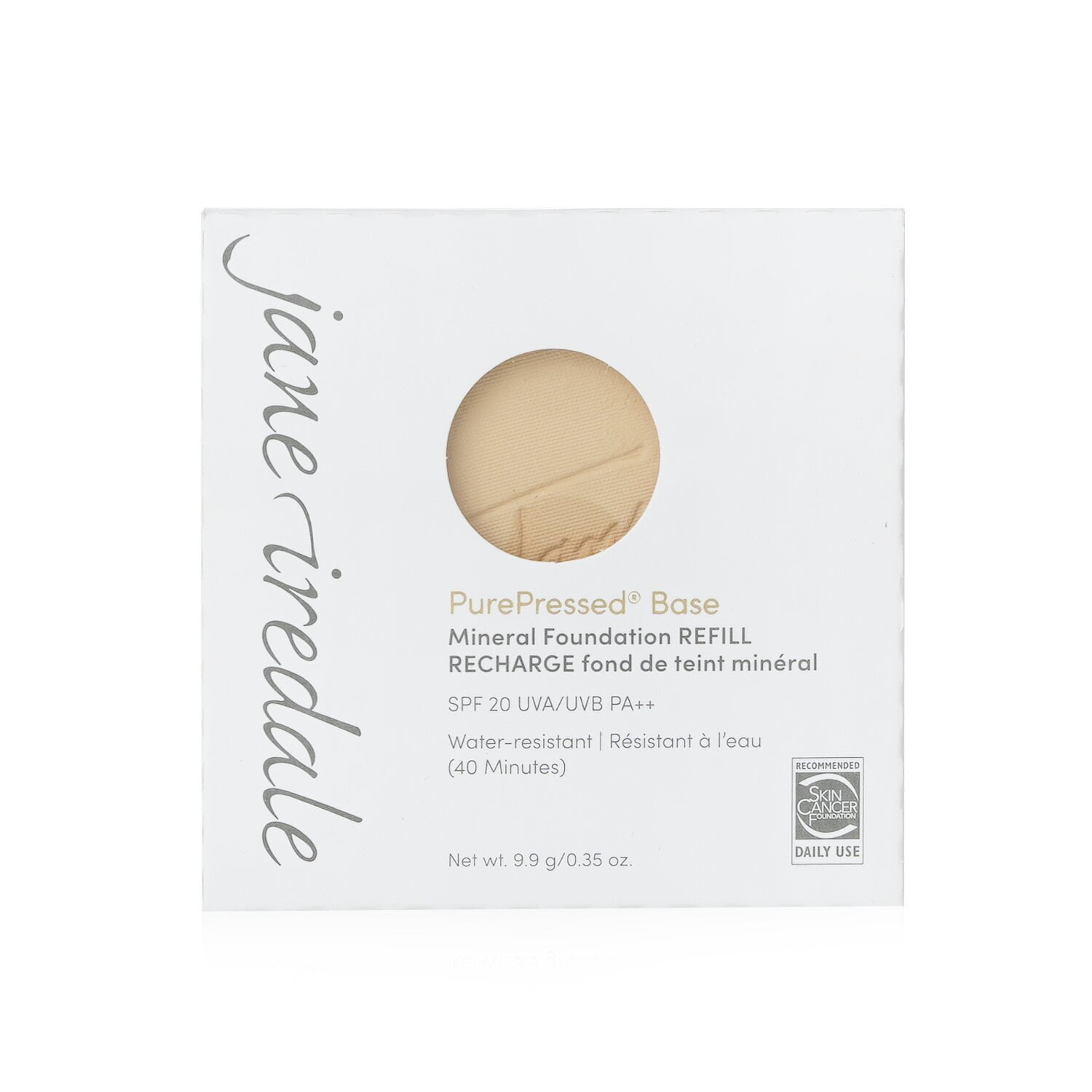 Jane Iredale PurePressed Base Foundation Refill SPF 20, Radiant, 0.35 Oz