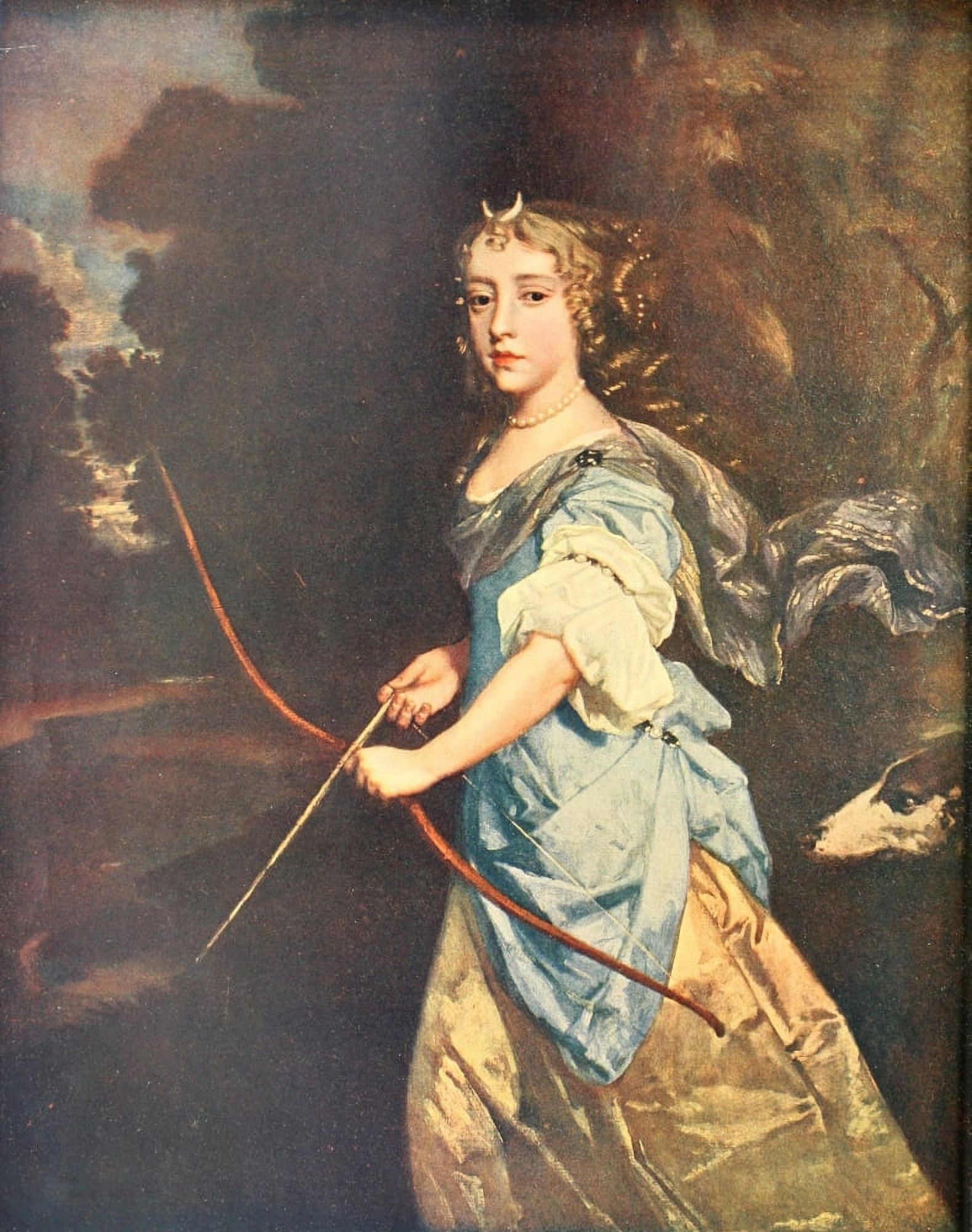 Jane Kelleway as Diana The Connoisseur 26 1910 Canvas Art - Sir Peter Lely (24 x 36)