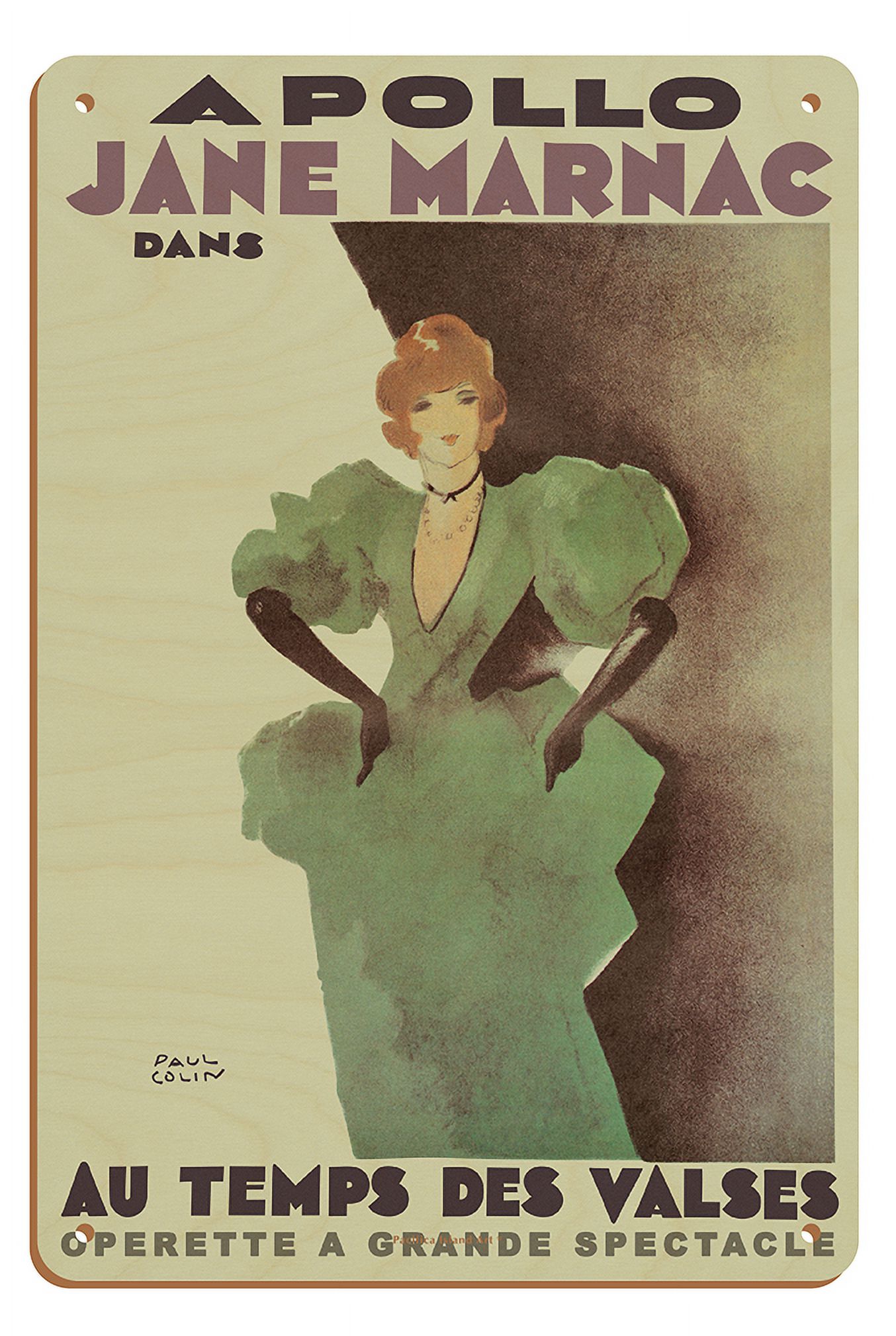 Jane Marnac at the Apollo Theatre - Parisian Singer & Actress - Vintage ...