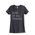 thumbnail image 1 of Jane Of All Trades Women's Fashion Relaxed T-Shirt Tee Charcoal Grey X-Large, 1 of 3