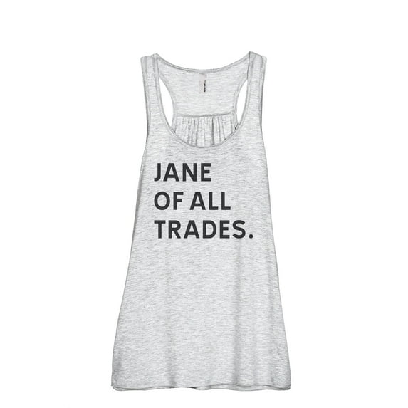 Jane Of All Trades Women's Fashion Sleeveless Flowy Racerback Workout Yoga Tank Top Sport Grey 2X-Large