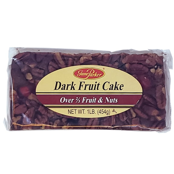 Jane Parker Fruitcake Dark Fruit Cake 1 pound (16 Ounce) Loaf