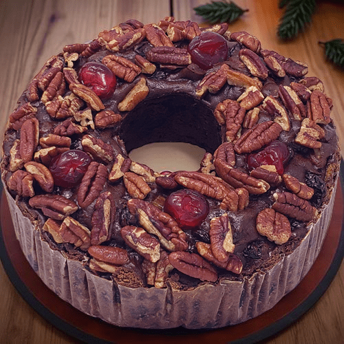 Jane Parker Fruitcake Dark Fruit Cake 2 Pound (32 Ounce) Ring in a Box