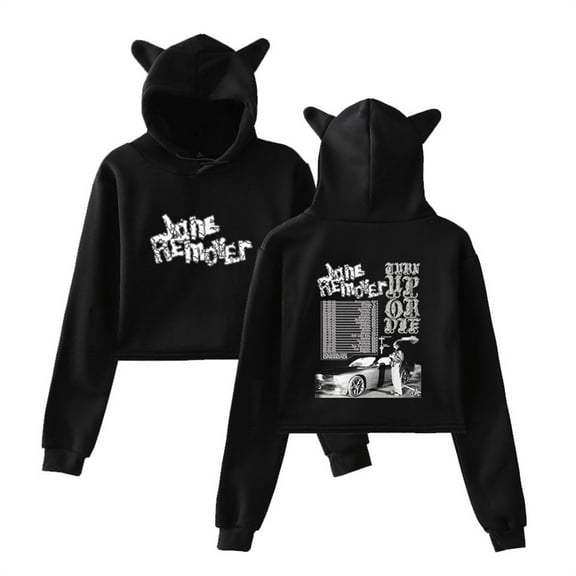 Jane Remover 2025 Tour Short Hoodies Fashion Cat Ear Sweatshirt Women Casual Wear
