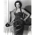 thumbnail image 1 of Jane Russell Posed in Black Velvet Halter Dress and Bracelet with Left Hand on the Waist Photo Print (8 x 10), 1 of 1