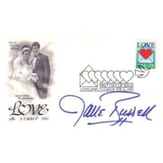 Jane Russell autographed LOVE 1992 First Day Cover cachet envelope JSA