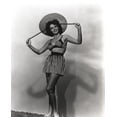 thumbnail image 1 of Jane Russell wearing a striped outfit and straw hat Photo Print (24 x 30), 1 of 1