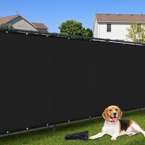 Jane Stone 3ft x10ft Privacy Screen Fence 90% Blockage Heavy Duty Protective Covering Mesh Fencing for Outdoor Patio Pool Balcony, Black