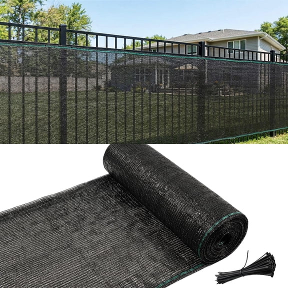 Jane Stone 50% Black Garden Shade Cloth Roll for Plants, Sun Shade Cover Fabric Roll with UV Block Shades Netting Mesh for Greenhouse, Backyard, Patio, 6' x 100 FT