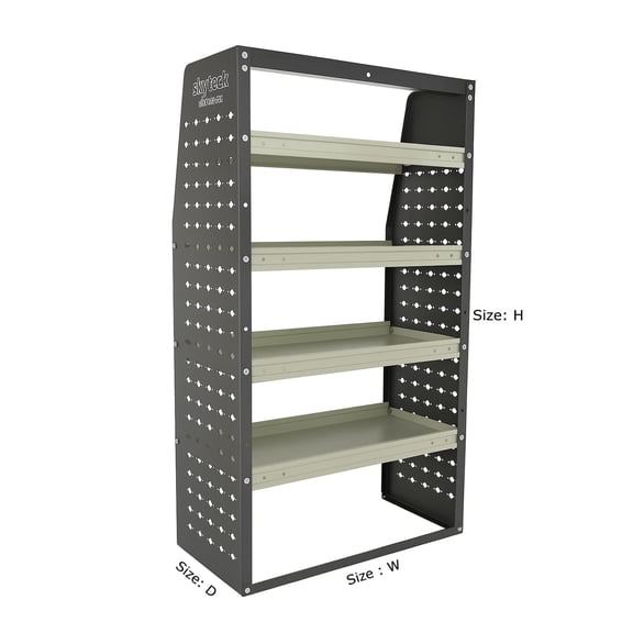 Jane Stone Heavy Duty Van Shelving, 46"x33.5"x16.5" Steel Cargo Van Shelving Fits Ford Transit, GM, NV, Promaster, Sprinter & Metris