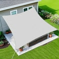Jane Stone 10'X20' Rectangle Curved Edge Sun Sail,185 GSM HDPE 95% UV ...