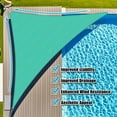 thumbnail image 1 of Jane Stone 15'x15'x21' Triangle HDPE Stationary Sun Shade Sail,Outdoor UV Protection Canopy,Turquoise, 1 of 6
