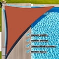 thumbnail image 1 of Jane Stone Sun Shade Sail Canopy 16'X16'X16'Triangle Shade Cloth Canopy Tent for Outdoor UV Protection，Rust Red, 1 of 6