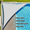 thumbnail image 1 of Jane Stone Sun Shade Sail Canopy 16'X16'X22.6'Customized Triangle Shade Cloth Canopy Tent for Outdoor UV Protection，Light Grey, 1 of 6