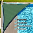 thumbnail image 1 of Jane Stone Sun Shade Sail Canopy 20'X20'X28.3'Customized Triangle Shade Cloth Canopy Tent for Outdoor UV Protection，Dark Green, 1 of 6