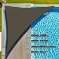 thumbnail image 1 of Jane Stone Sun Shade Sail Canopy 20'X20'X28.3'Customized Triangle Shade Cloth Canopy Tent for Outdoor UV Protection，Mocha, 1 of 6