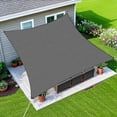 thumbnail image 1 of Jane Stone Sun Shade Sail 20'X26 Curved Edge Outdoor Shade Canopy Sand Breathable 95% UV Block Shade Cloth for Patio Garden Backyard -Dark Grey, 1 of 7
