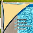 thumbnail image 1 of Jane Stone Sun Shade Sail Canopy 24'X24'X33.9'Customized Triangle Shade Cloth Canopy Tent for Outdoor UV Protection，Sand, 1 of 6
