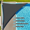 thumbnail image 1 of Jane Stone Sun Shade Sail Canopy 4'X4'X4'Customized Triangle Shade Cloth Canopy Tent for Outdoor UV Protection，Dark Grey, 1 of 6