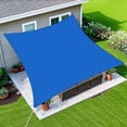 thumbnail image 1 of Jane Stone 6'X10' Rectangle Curved Edge Sun Sail,185 GSM HDPE 95% UV Block Breathable Canopy for Patio Garden Backyard,Blue, 1 of 7