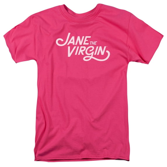 Jane The Virgin Logo Adult 18/1 T-Shirt Hot Pink