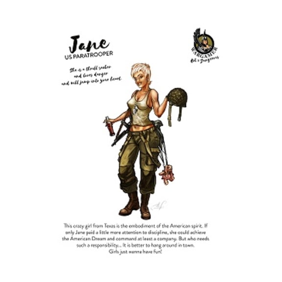 Wargamer Game Studio Jane, US Paratrooper (28mm) New