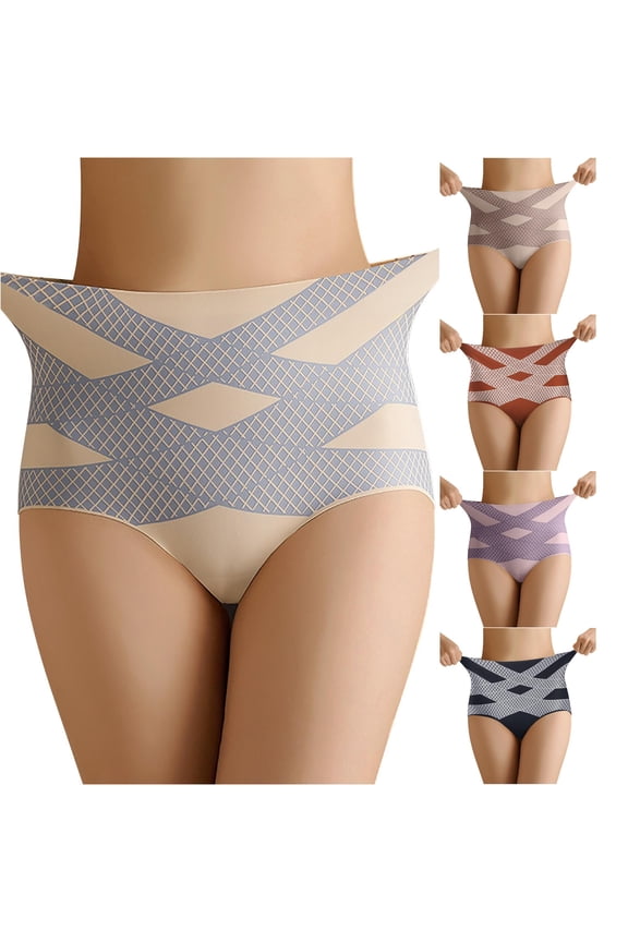 Women's High Waist Tummy Control Shapewear Shorts, Liquid Seamless Ice Silk Lifting Underwear, 1 Piece, M-XXL Plus Size Friendly