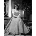 thumbnail image 1 of Jane Withers Posed in White Short Sleeve with Ruffled Collar Gingham Dress with Hands Together Photo Print (8 x 10), 1 of 1