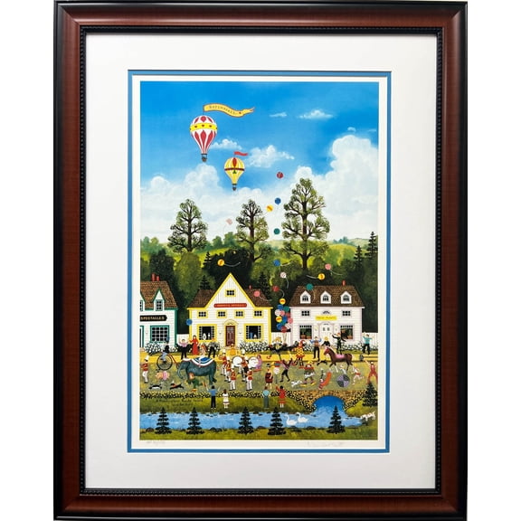 Jane Wooster Scott "A Rumbunctious Razzle Dazzle" Framed Hand Signed Litho Art Generic