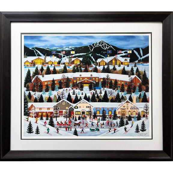 Jane Wooster Scott "Alpine Winter Grandeur" CUSTOM FRAMED Litho Hand Signed Generic