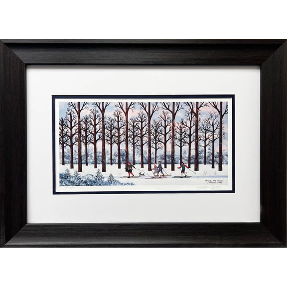 Jane Wooster Scott "Through The Woods" Framed Hand Signed Lithograph Art Generic