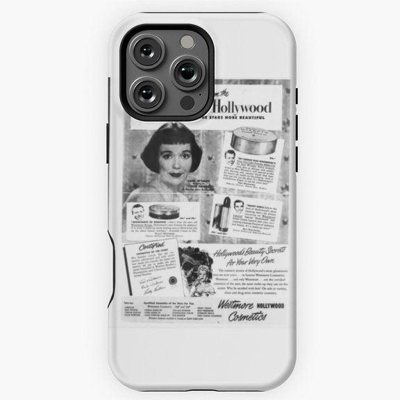 Jane Wyman Cosmetics Ad Vintage Phone Case for iPhone 16 15 14 13 12 11 Pro Max